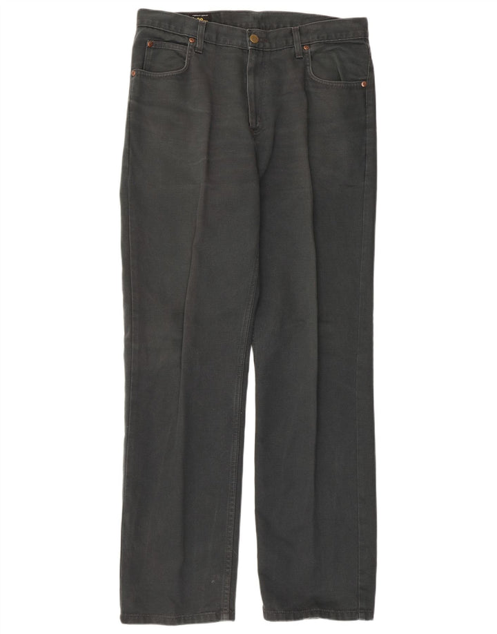 Męskie proste dżinsy LEE W34 L32 Szara bawełna