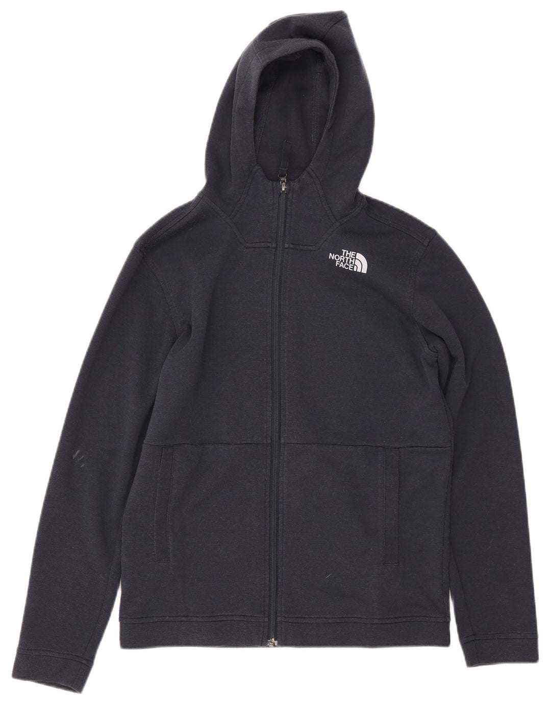THE NORTH FACE Chłopięcy sweter z kapturem i zamkiem 13-14 lat XL Granatowy Poliester