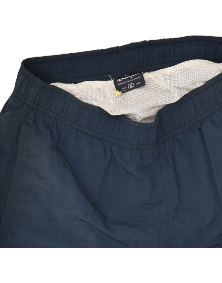 CHAMPION Mens Sport Shorts Small Navy Blue Vintage Champion and Second-Hand Champion from Messina Hembry 