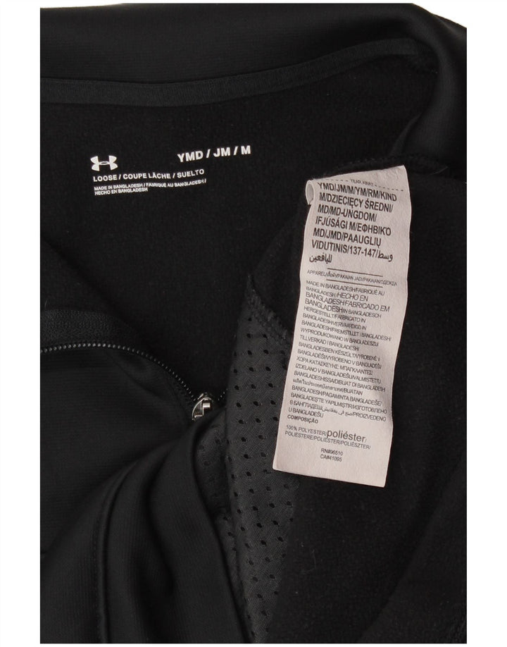 Bluza chłopięca Under Armour z zamkiem błyskawicznym, 9-10 lat, średnia czarna