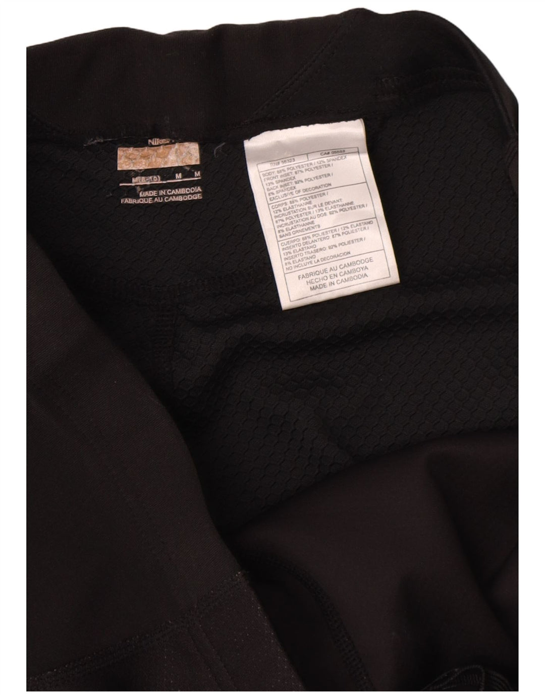 Legginsy damskie Nike US 8/10, średni czarny poliester