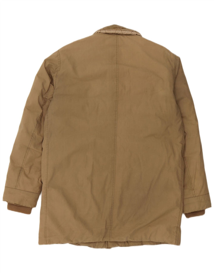 EDWIN Męski ocieplany płaszcz UK 38 Średni beż, bawełna