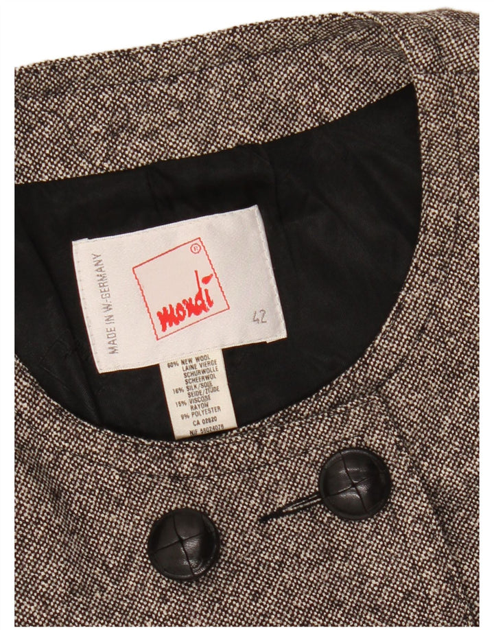 Dwurzędowa bolerko damskie MONDI EU 42, duża, szara wełna