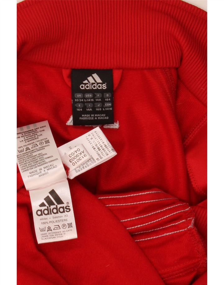 Chłopięca bluza dresowa Adidas 13-14 lat, czerwona, poliestrowa