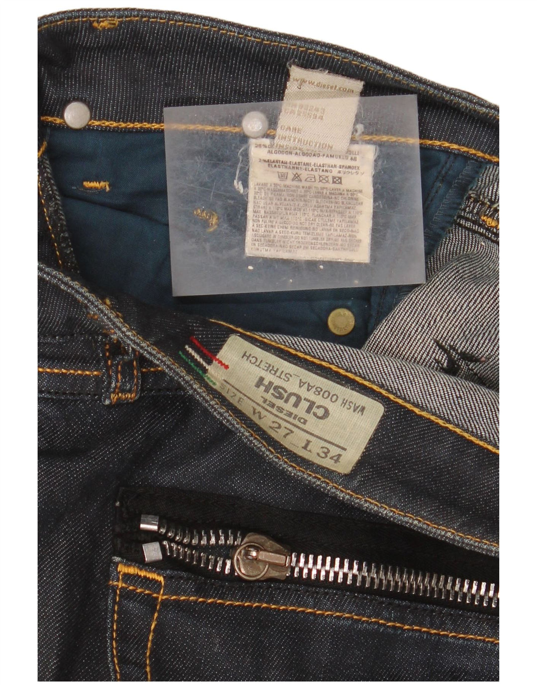 Dżinsy damskie Diesel Clush Slim W27 L28 Granatowa bawełna