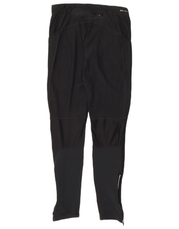 Damskie legginsy Nike Dri Fit UK 12, poliester w kolorze średniej czarnej kolorystyki