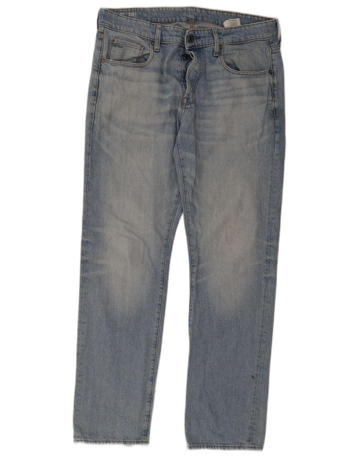 Męskie jeansy G-Star 3301 W34 L32 Niebieskie