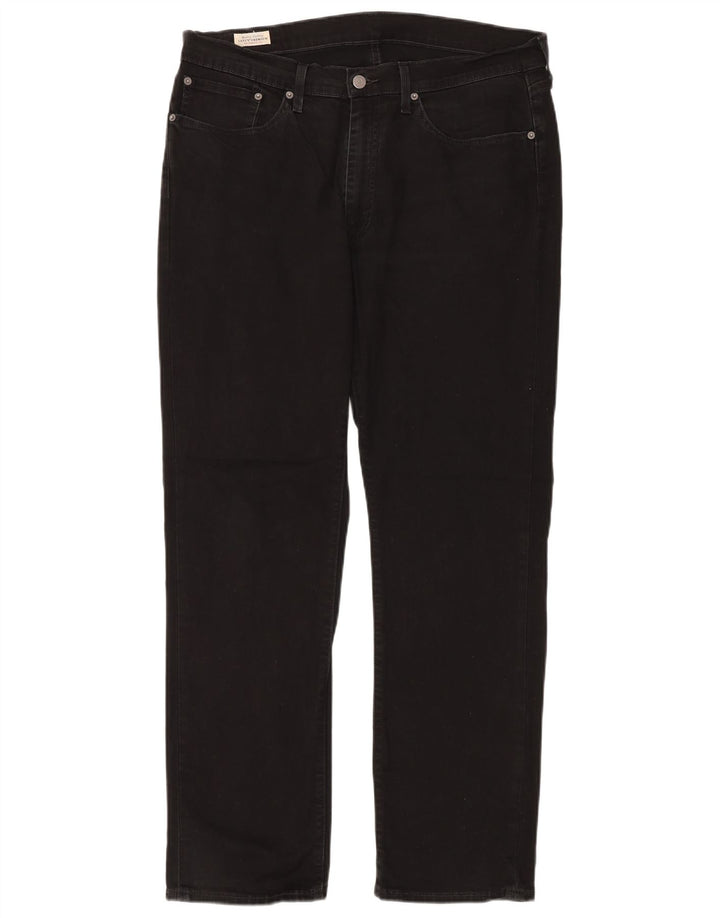 Męskie proste dżinsy LEVI'S W36 L32 Czarna bawełna