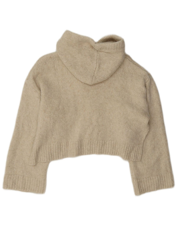 Damski sweter z kapturem Zara, UK 14, średni beż