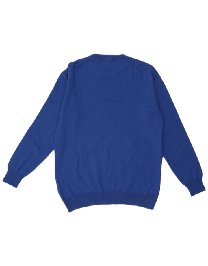 Harmont & Blaine Męski sweter z okrągłym dekoltem XL, niebieska wełna