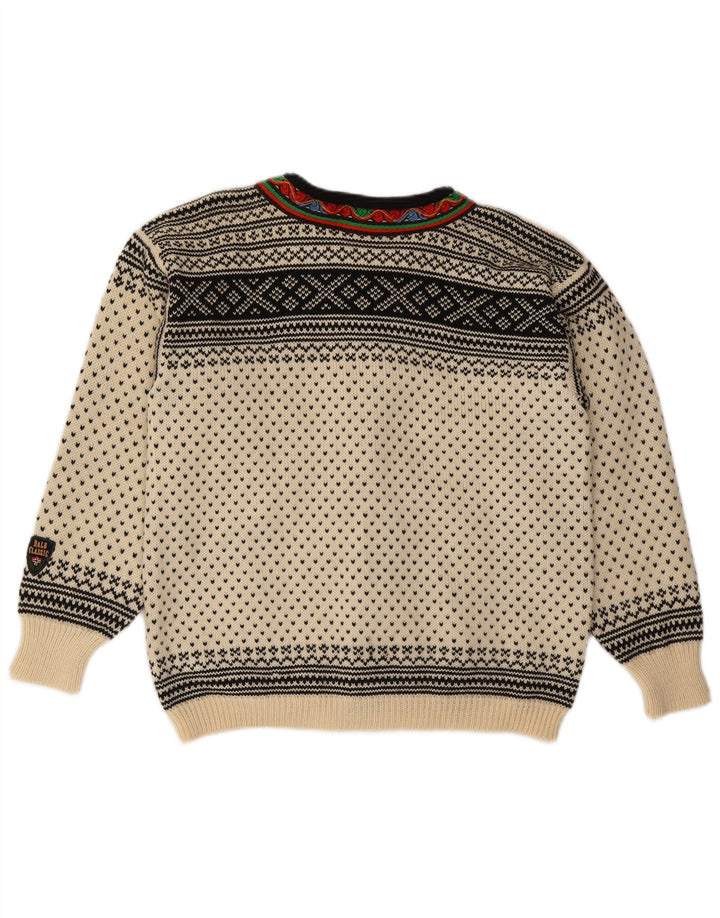 Sweter damski DALE OF NORWAY UK 14 Średni Off White Fair Isle