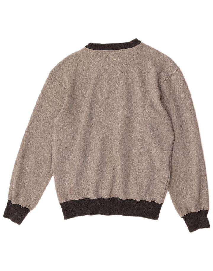 Męski sweter Champion, mały, szary, z blokami kolorów