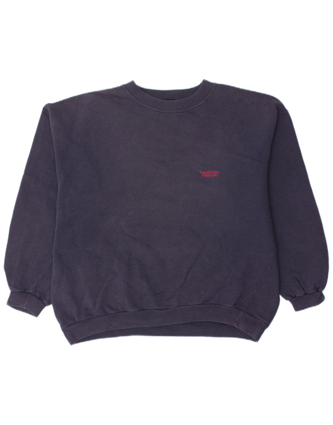 Damski sweter oversize BENETTON UK 14, średni granatowy, bawełniany