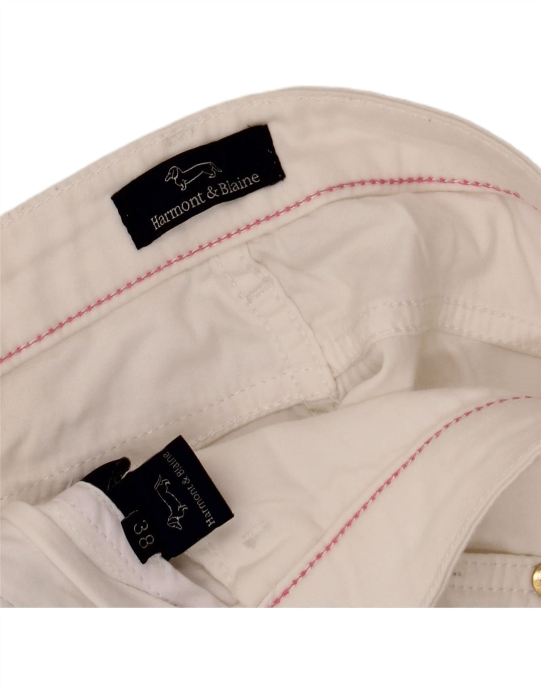HARMONT & BLAINE Womens Slim Jeans EU 38 Medium W28 L33 White Vintage Harmont & Blaine and Second-Hand Harmont & Blaine from Messina Hembry 