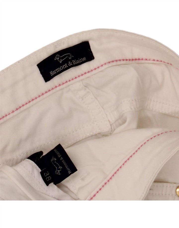 HARMONT & BLAINE Womens Slim Jeans EU 38 Medium W28 L33 White Vintage Harmont & Blaine and Second-Hand Harmont & Blaine from Messina Hembry 