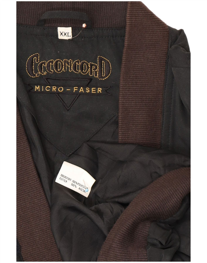 Męska kurtka bomber C.C.CONCORD UK 44 2XL Czarny poliester z blokami kolorów