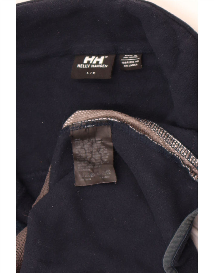 Męska kurtka polarowa Helly Hansen Graphic UK 40, duża granatowa, z blokami kolorów