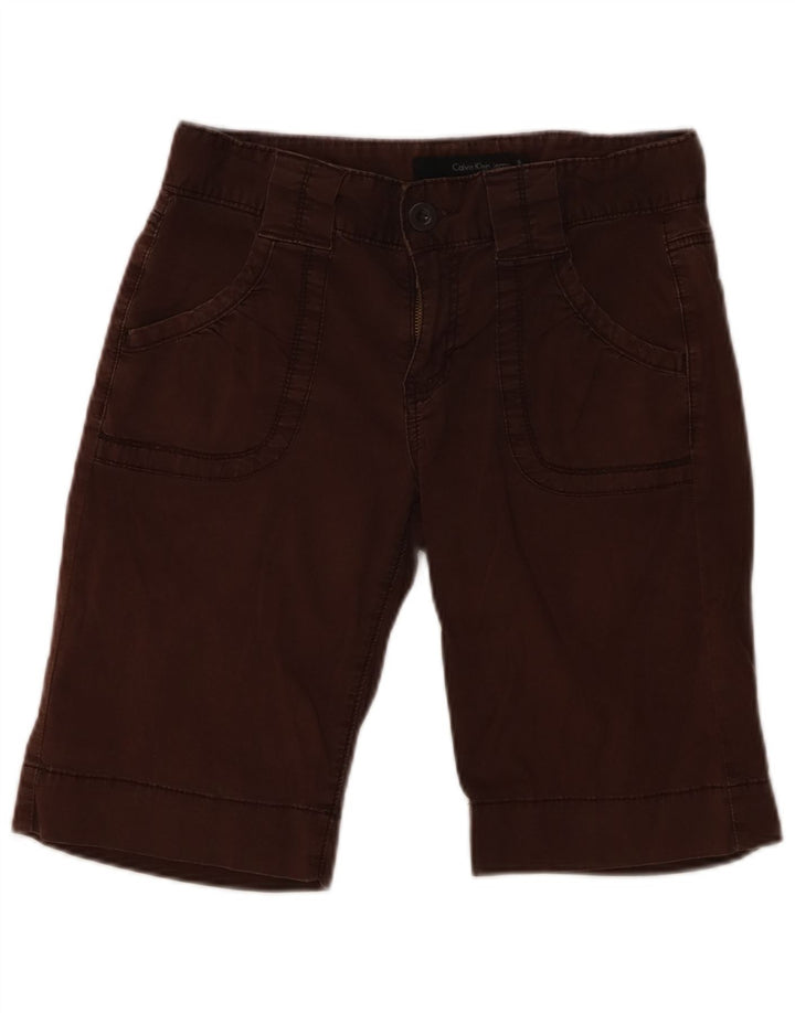Damskie szorty CALVIN KLEIN US 6 Medium W28, brązowa bawełna