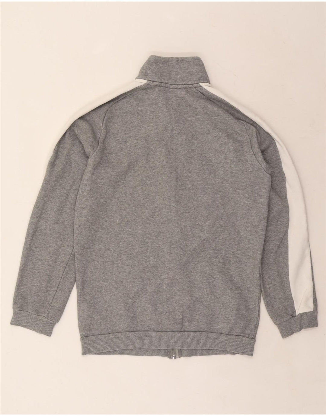 Męska kurtka dresowa PUMA XS, szara, bawełniana z blokami kolorów