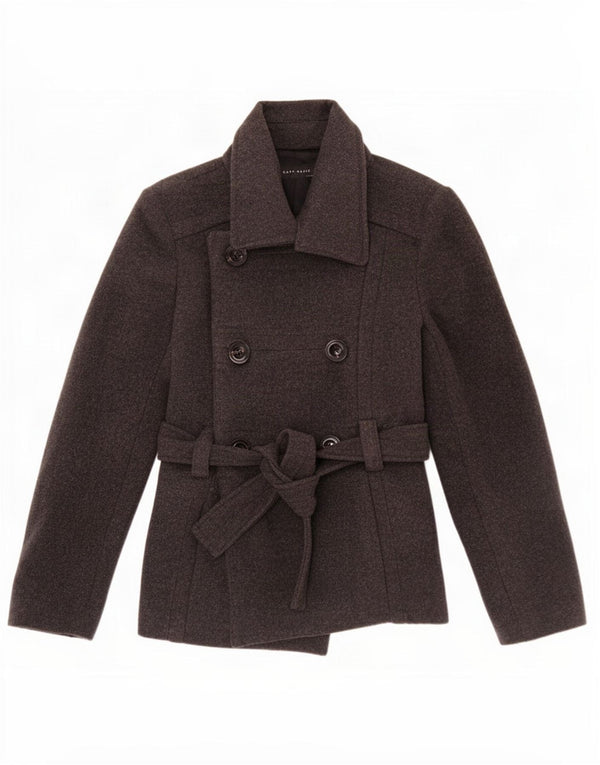 Płaszcz damski Zara Pea Coat UK 12 Średni szary wełniany