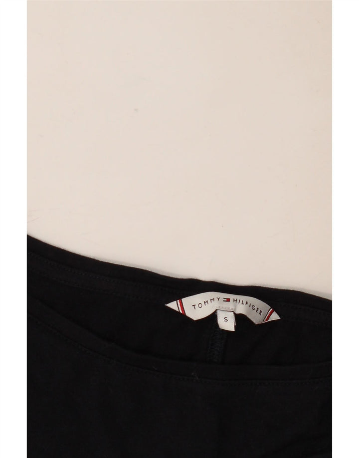 Top damski Tommy Hilfiger z rękawem 3/4 UK 10, mały, granatowy