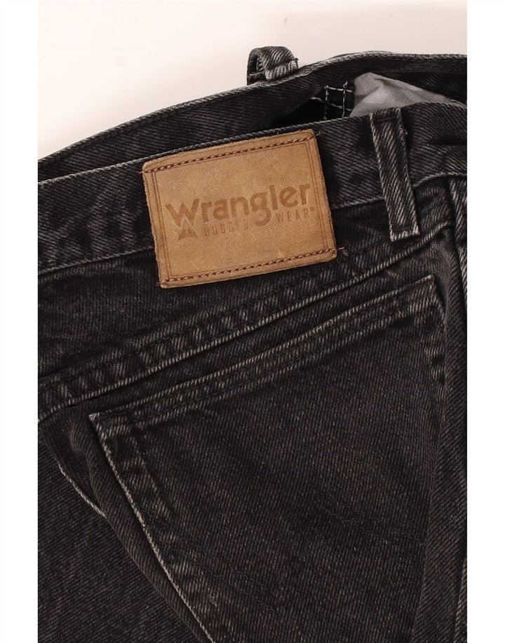 Męskie proste dżinsy Wrangler W28 L29 czarne