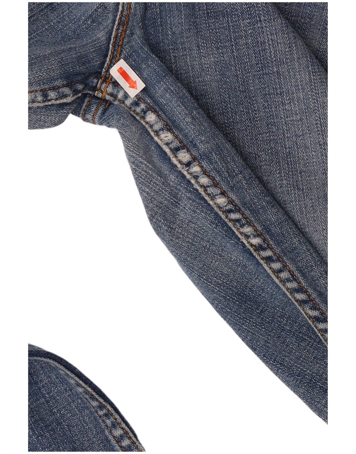 Damskie jeansy Levi's 518 Super Low Bootcut US 9 Medium W30 L31 Niebieska bawełna