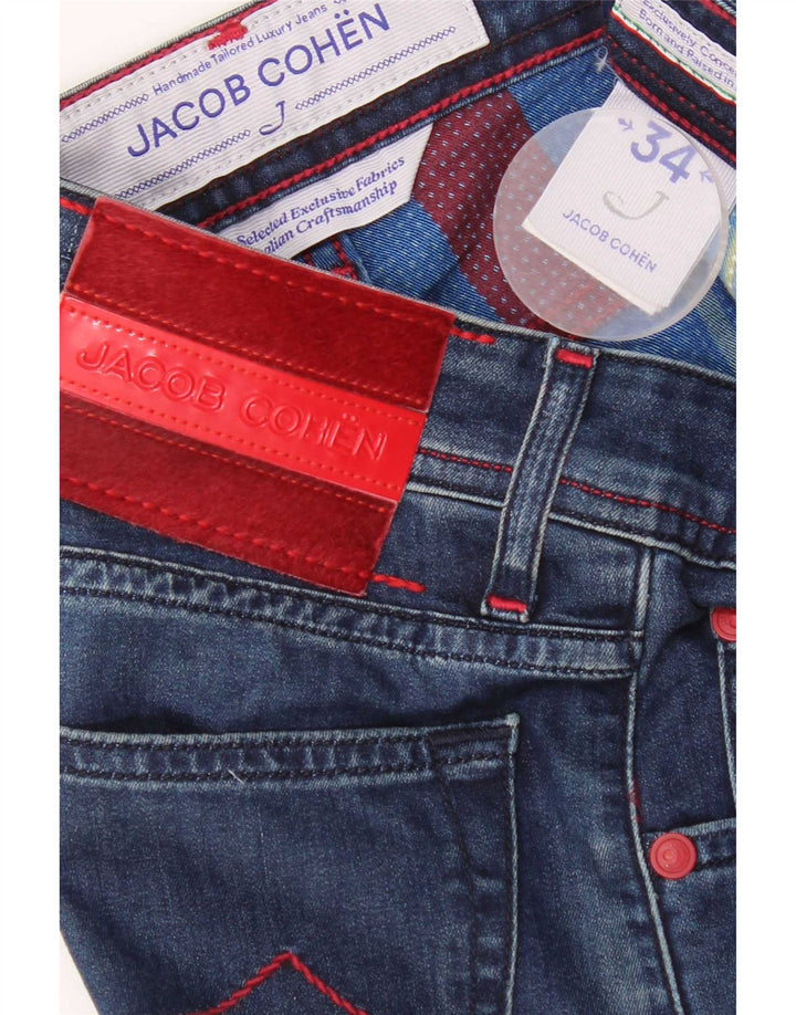 Jeansy damskie Jacob Cohen W34 L31 Niebieskie bawełniane