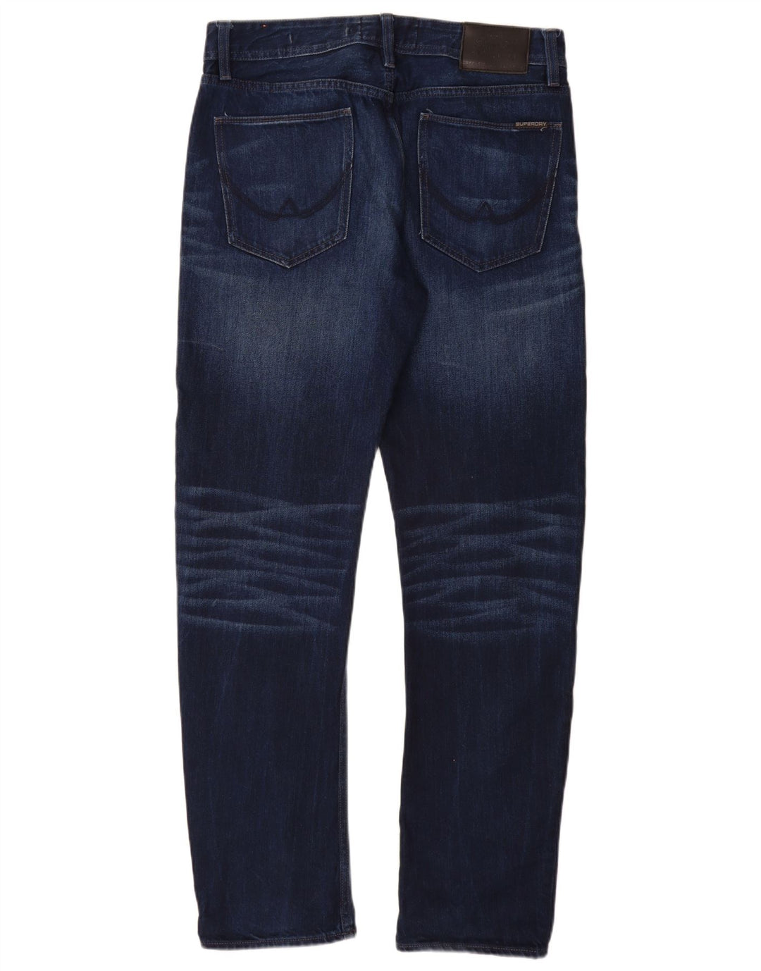 SUPERDRY Męskie jeansy slim fit Copperfill W32 L32 Granatowa bawełna