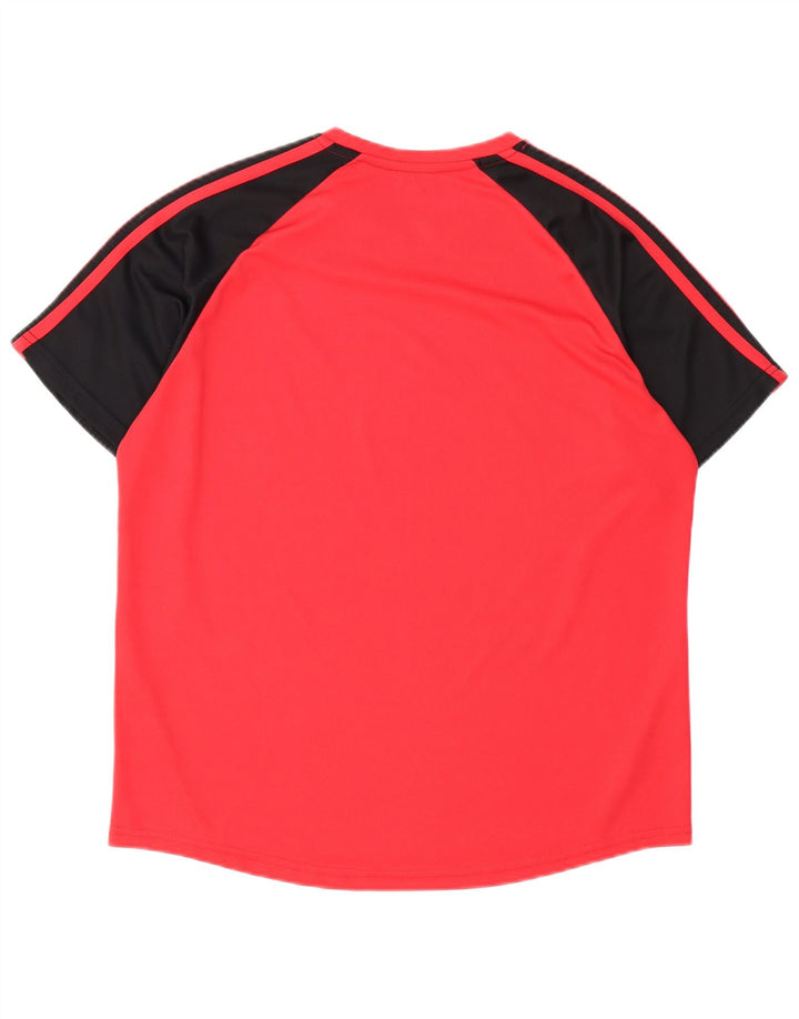 Męski T-shirt Asics, duży, czerwony blok kolorów