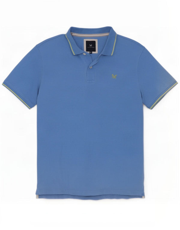 Crew Clothing Męska koszulka polo Średnio niebieska bawełniana w paski