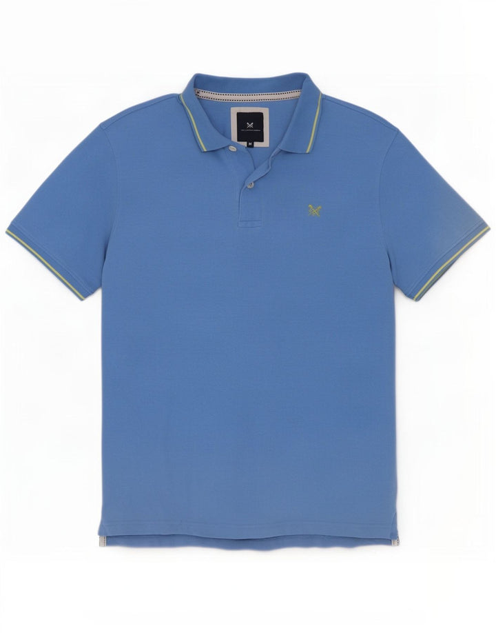 Crew Clothing Męska koszulka polo Średnio niebieska bawełniana w paski