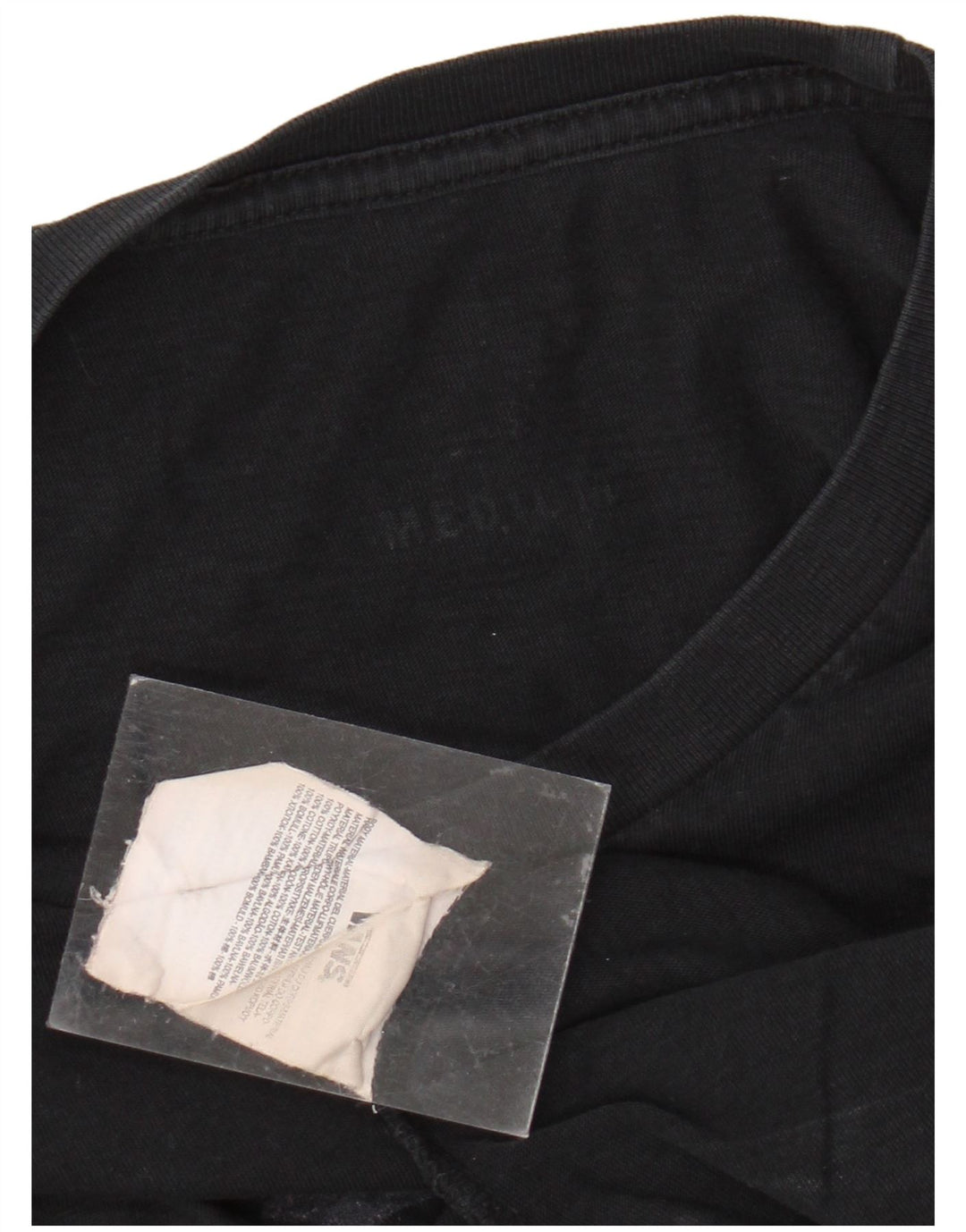 Męski top VANS z grafiką, długim rękawem, średnio czarny, bawełniany