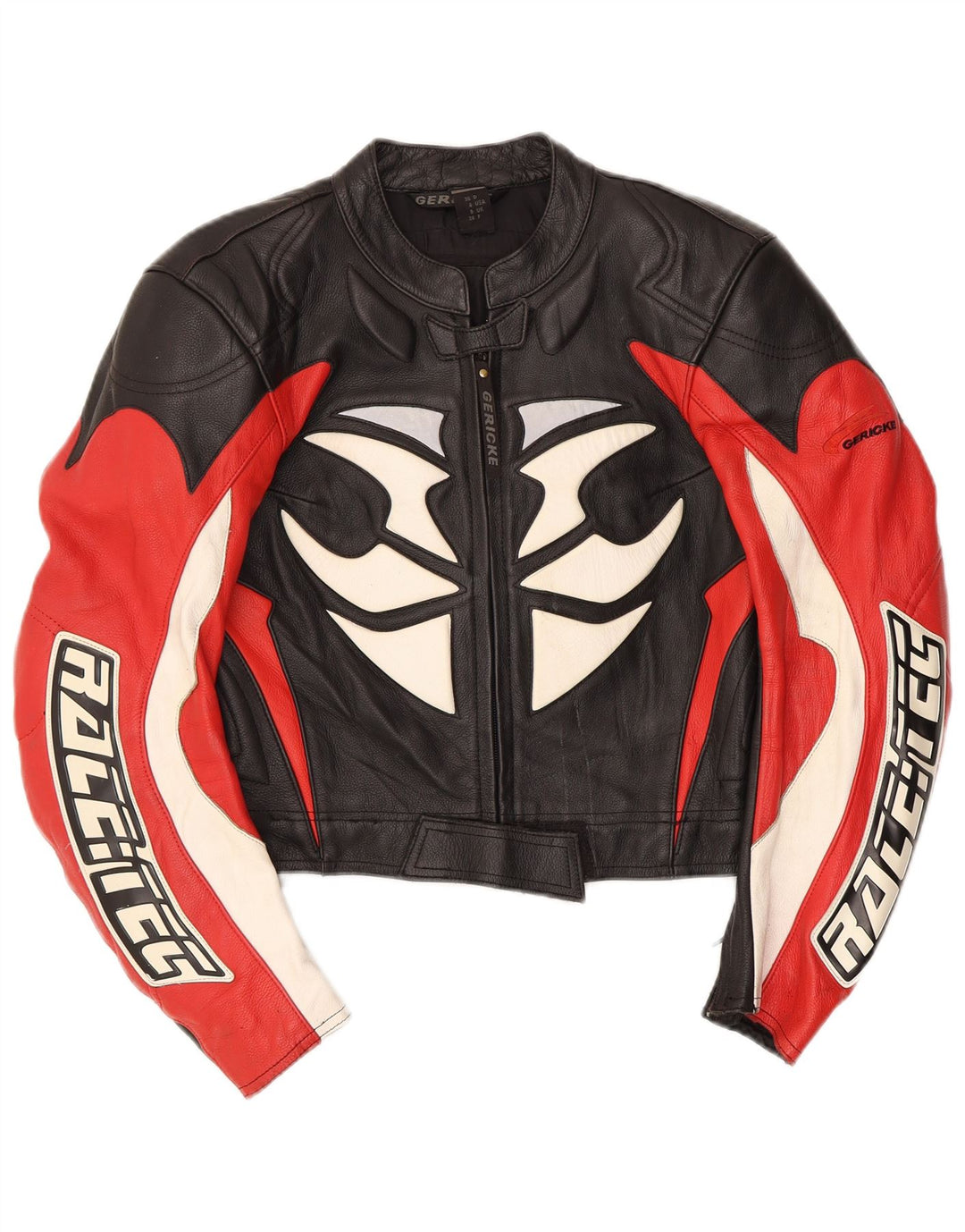 Gericke Damskie UK 8 Mała czarna skóra z blokami kolorów