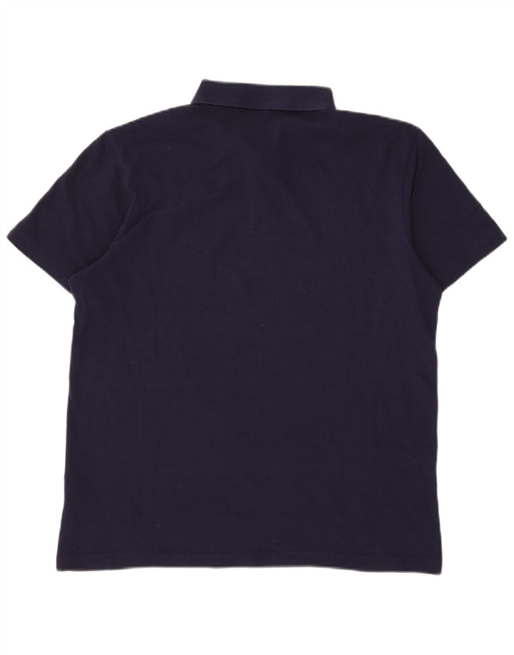Męska koszulka polo Puma, duża, granatowa, bawełniana