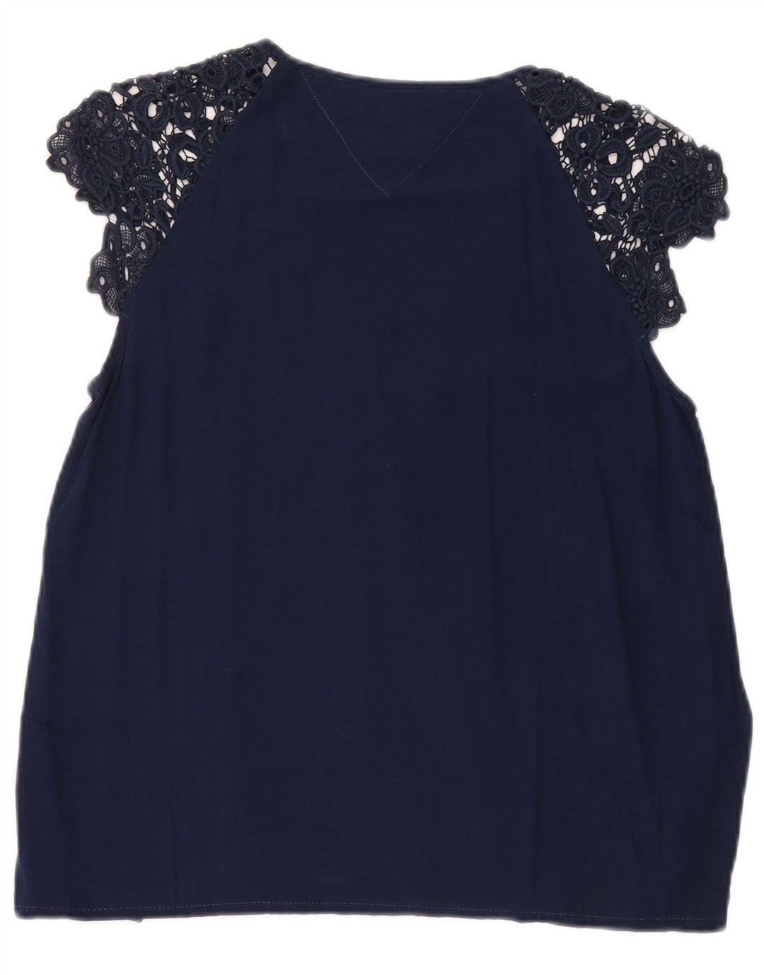 Bluzka damska Tommy Hilfiger Top UK 10 Small Granatowa Wiskoza