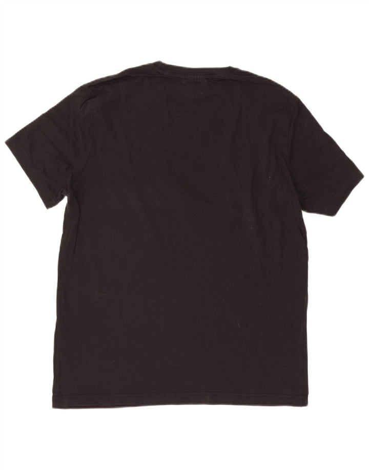 CHAMPION Mens Graphic T-Shirt Top Large Black Cotton