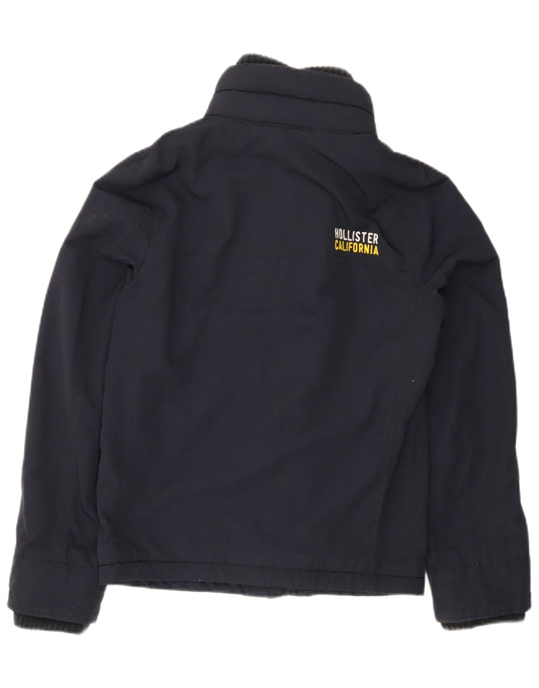 Damska kurtka wiatrówka oversize HOLLISTER UK 10, mała, granatowa, nylonowa