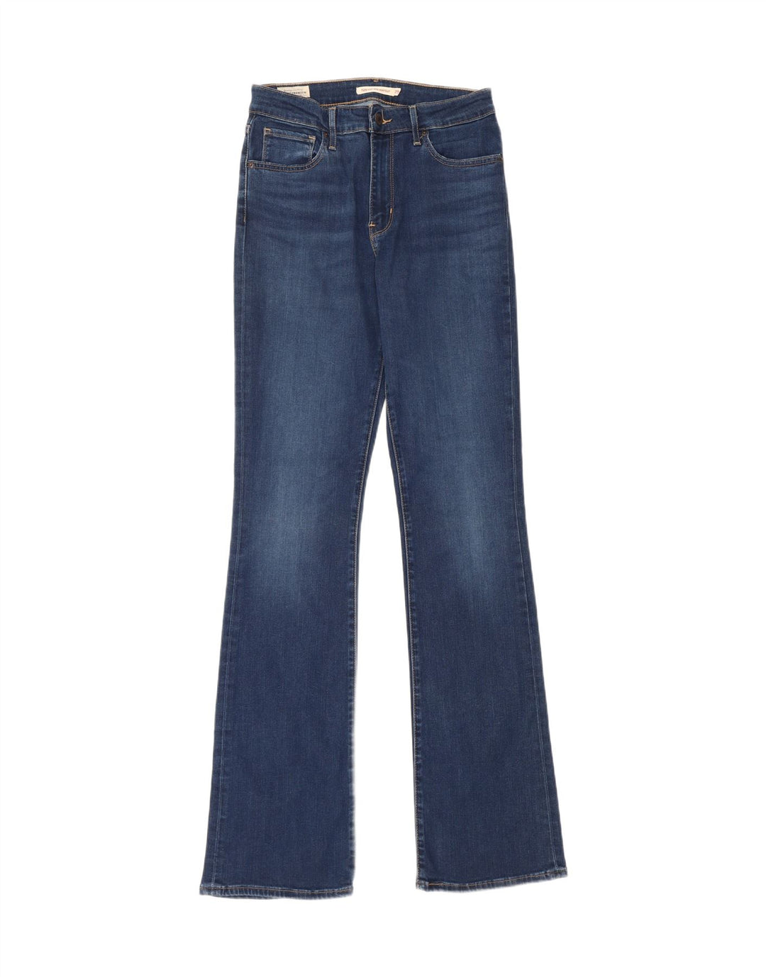 Damskie jeansy Levi's 725 z wysokim stanem Bootcut W29 L35 Niebieski Lyocell