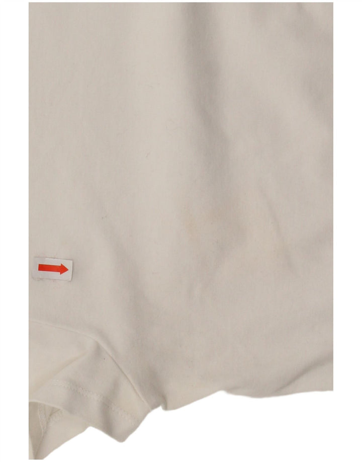 T-shirt damski MASSIMO DUTTI Top UK 8 Small, biały, bawełniany