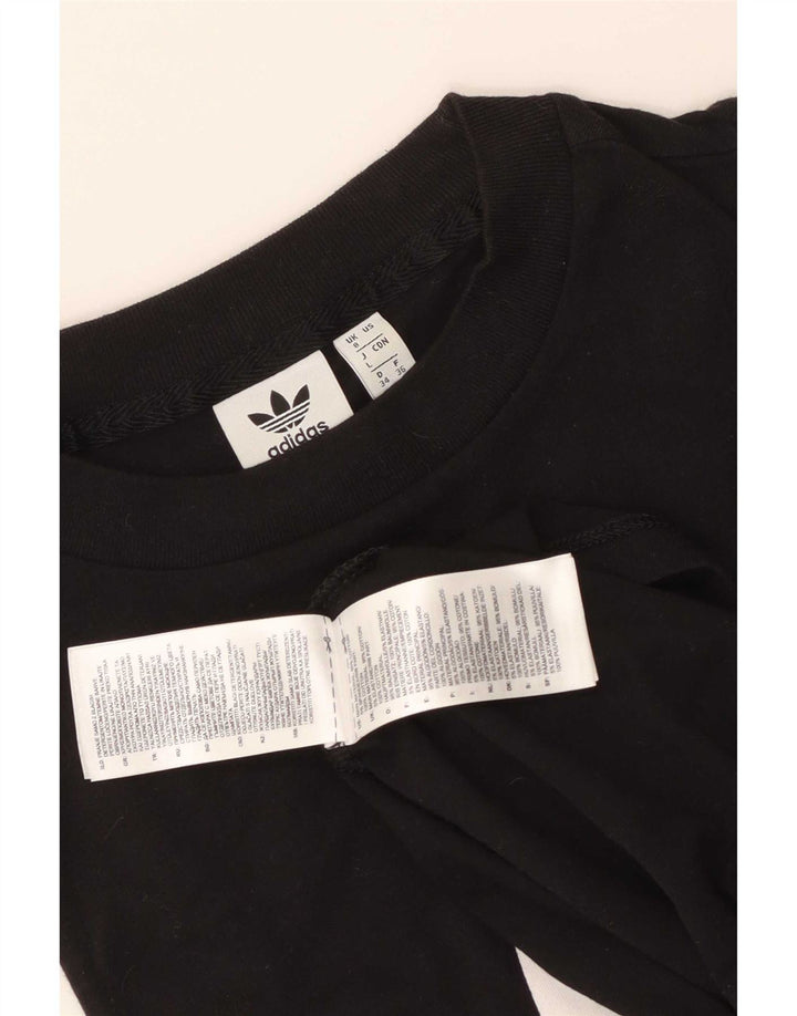 Damska kamizelka graficzna Adidas Top UK 8 Mała czarna bawełna