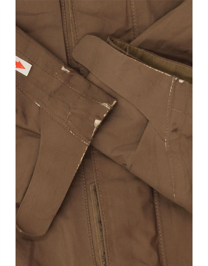 Męska kurtka przeciwdeszczowa z kapturem The North Face UK 40, duża, brązowa, poliestrowa