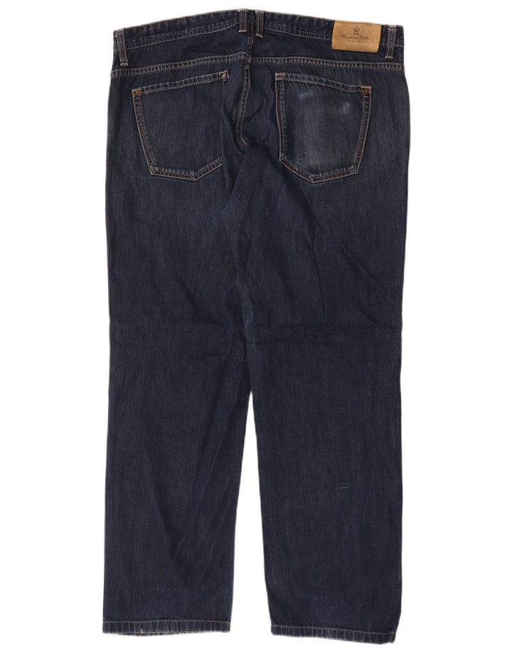 Męskie proste dżinsy Massimo Dutti EU 48 XL W38 L28 Granatowe