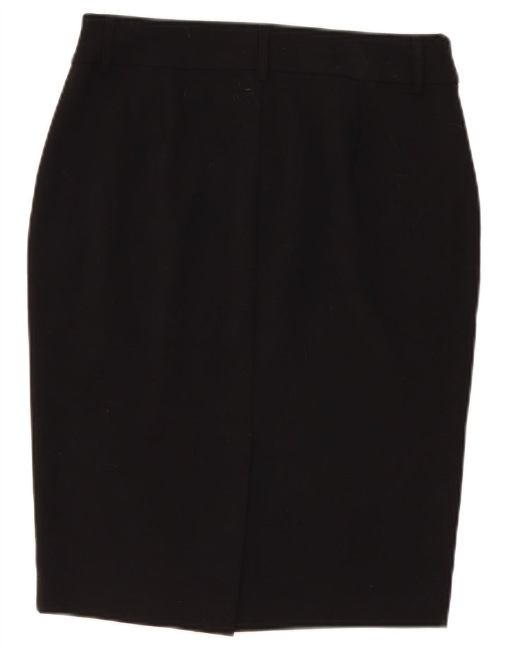 Marks & Spencer Damska spódnica ołówkowa UK 10 Small W30 Czarny poliester