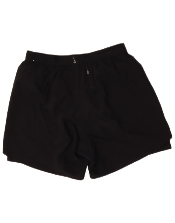 Damskie spodenki sportowe Nike Dri Fit, duże, czarne, poliestrowe