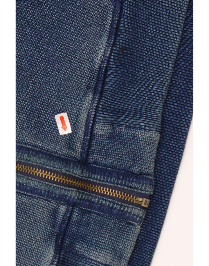 Męski sweter z kapturem i zamkiem FAT FACE, średni granatowy, bawełniany