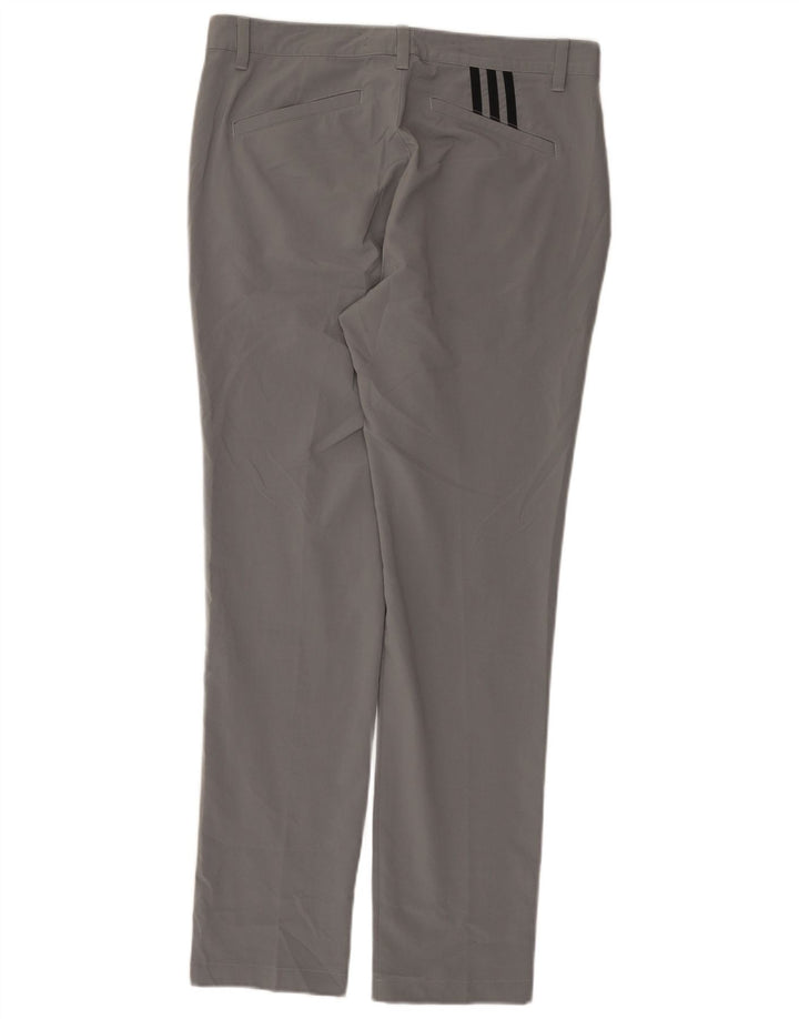 Męskie spodnie Chino Adidas W32 L32 Szary poliester