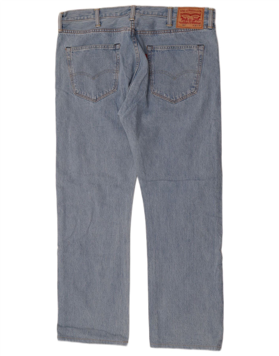 Męskie dżinsy Levi's 501 Straight W38 L29 Niebieskie bawełniane