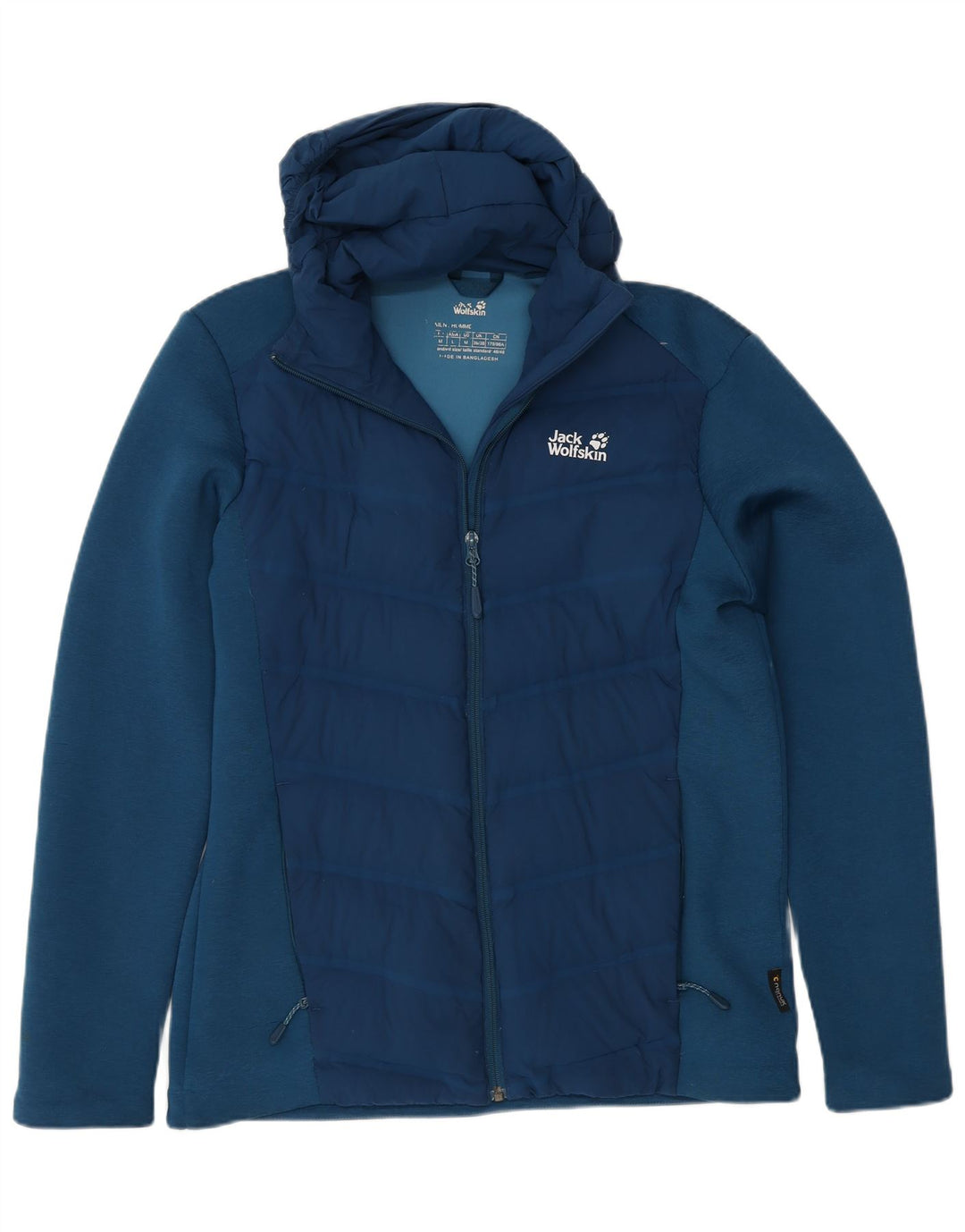 Męska kurtka wiatrówka Jack Wolfskin z kapturem UK 36/38 Mały niebieski poliester
