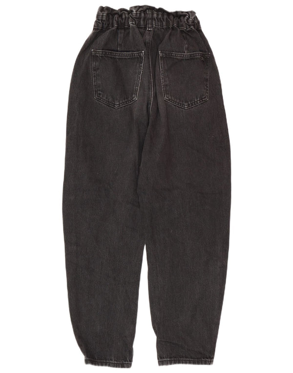 Damskie dżinsy zwężane z wysokim stanem Zara EU 34 2XS W24 L25 Szara bawełna